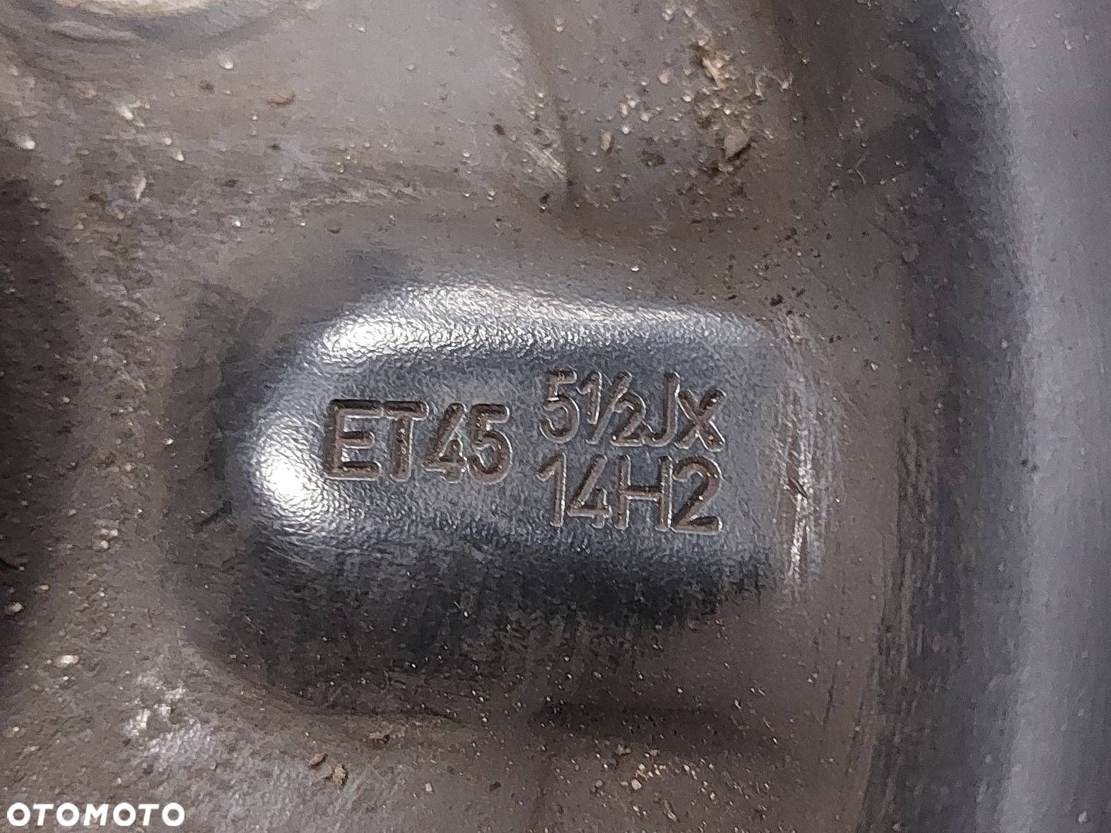 FELGI STALOWE 3 SZT 4X100 5,5Jx14 ET45 FI54,1 TOYOTA YARIS - 5