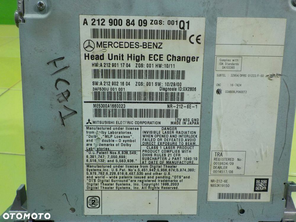 MERCEDES E C207 A207 3.0 CDI 11r COUPE radio nawigacja A2129008409 - 5