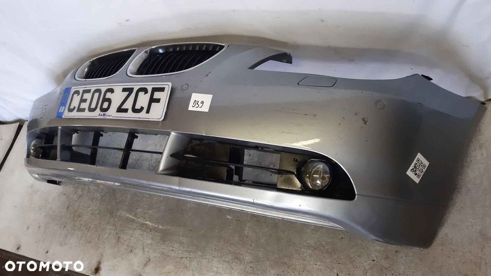 ^ ZDERZAK PRZÓD PRZEDNI BMW E60 E61 SERIA 5 SILBERGRAU SZARY HALOGENY PDC CZUJNIKI SPRYSKIWACZE LAMP XENON - 3