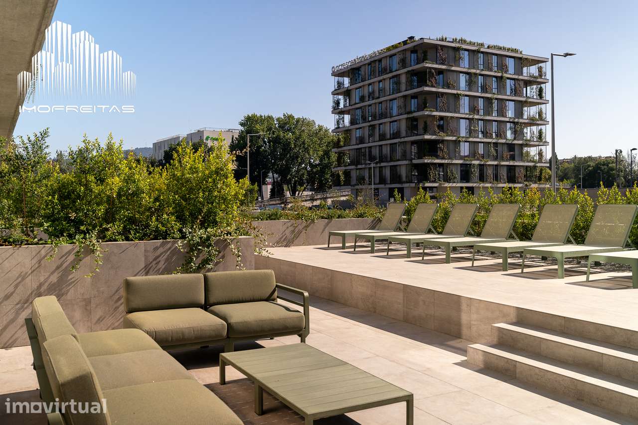 T0 com Terraço Privado – Piscina | Ginásio |Coworking - Grande imagem: 3/11