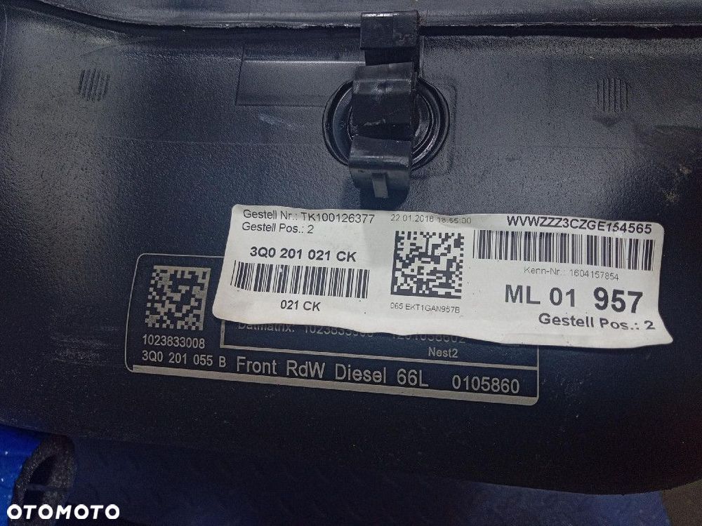 VW PASSAT B8 2.0 TDI 150 KM ZBIORNIK PALIWA BAK 3Q0201021CK DFCA - 5