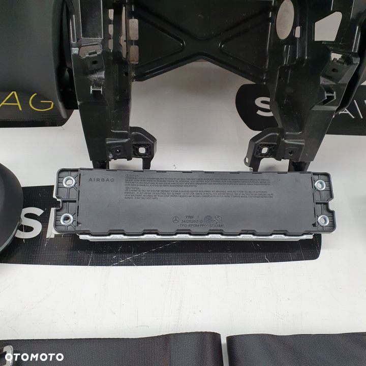 MERCEDES EQC DESKA ROZDZIELCZA KONSOLA KOKPIT PULPIT PODUSZKI AIRBAG AIR BAG PASY KIT SET - 9