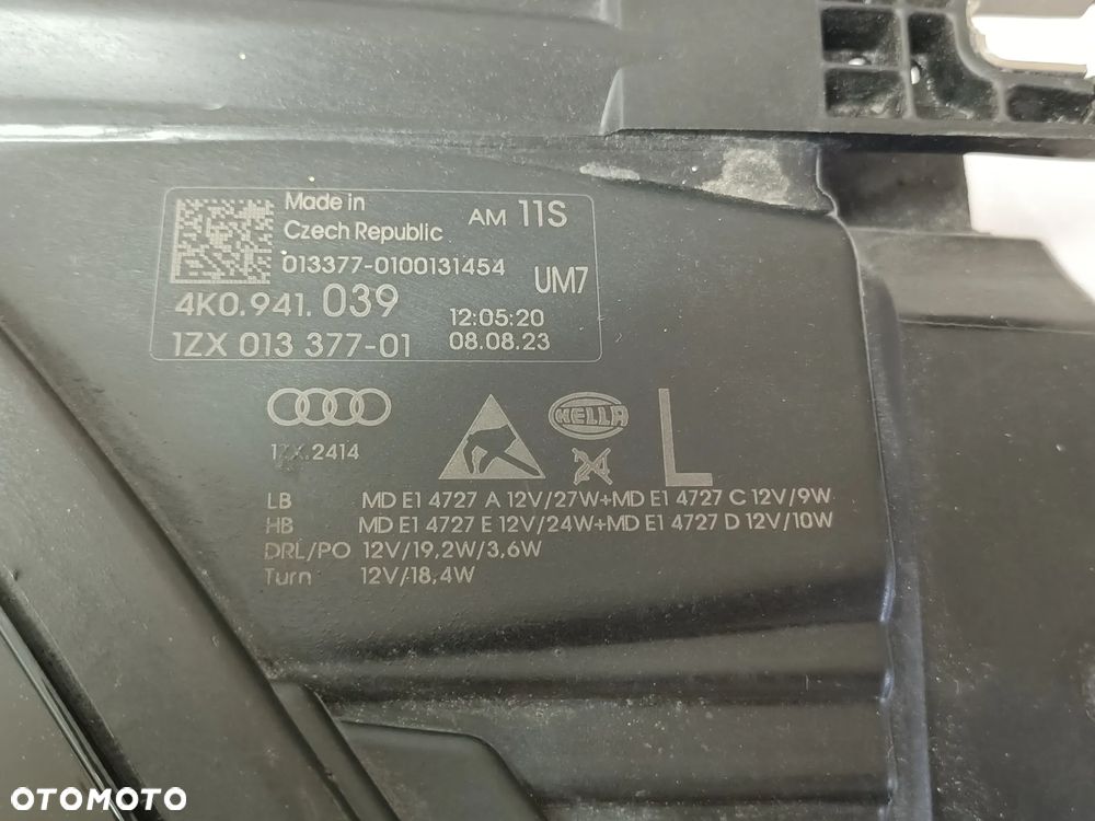 AUDI A6C8 LIFT 23-25r FULL LED  lampa przednia lewa Europejska - 13