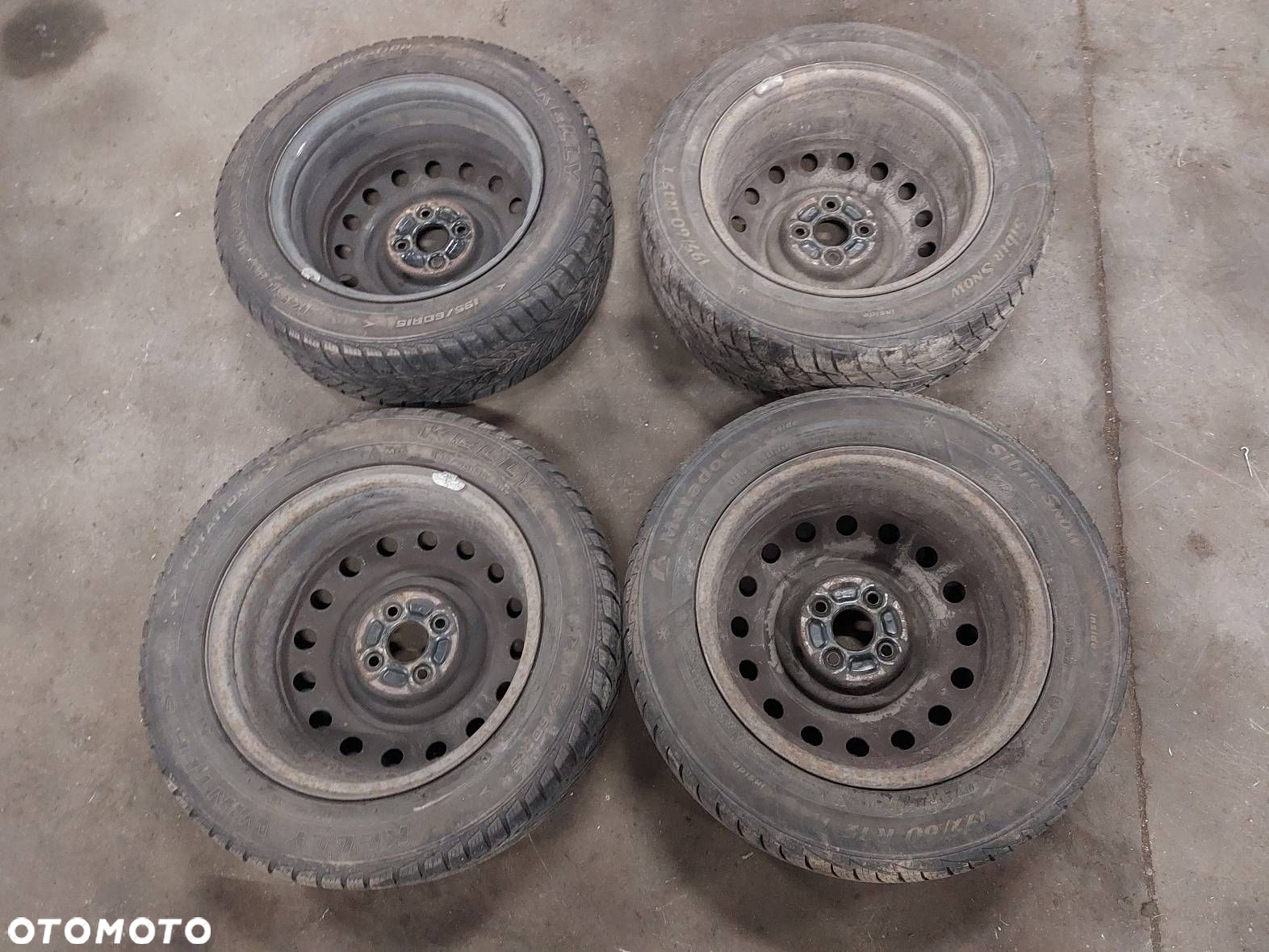 KOŁA KOMPLET FELGI OPONY ZIMOWE 4x100 6Jx15 FI54,1 195/60R15 TOYOTA - 11