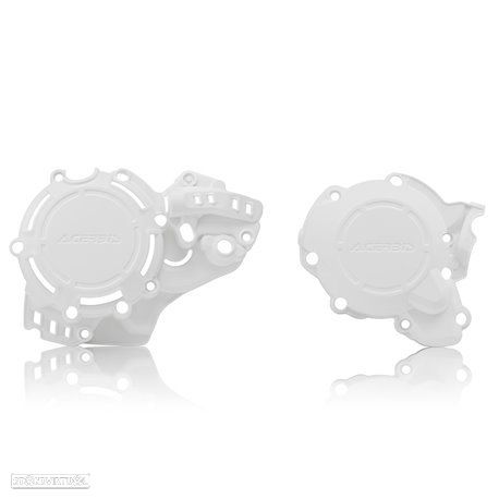 proteçao de tampas de motor acerbis branco ktm / husqvarna - 1