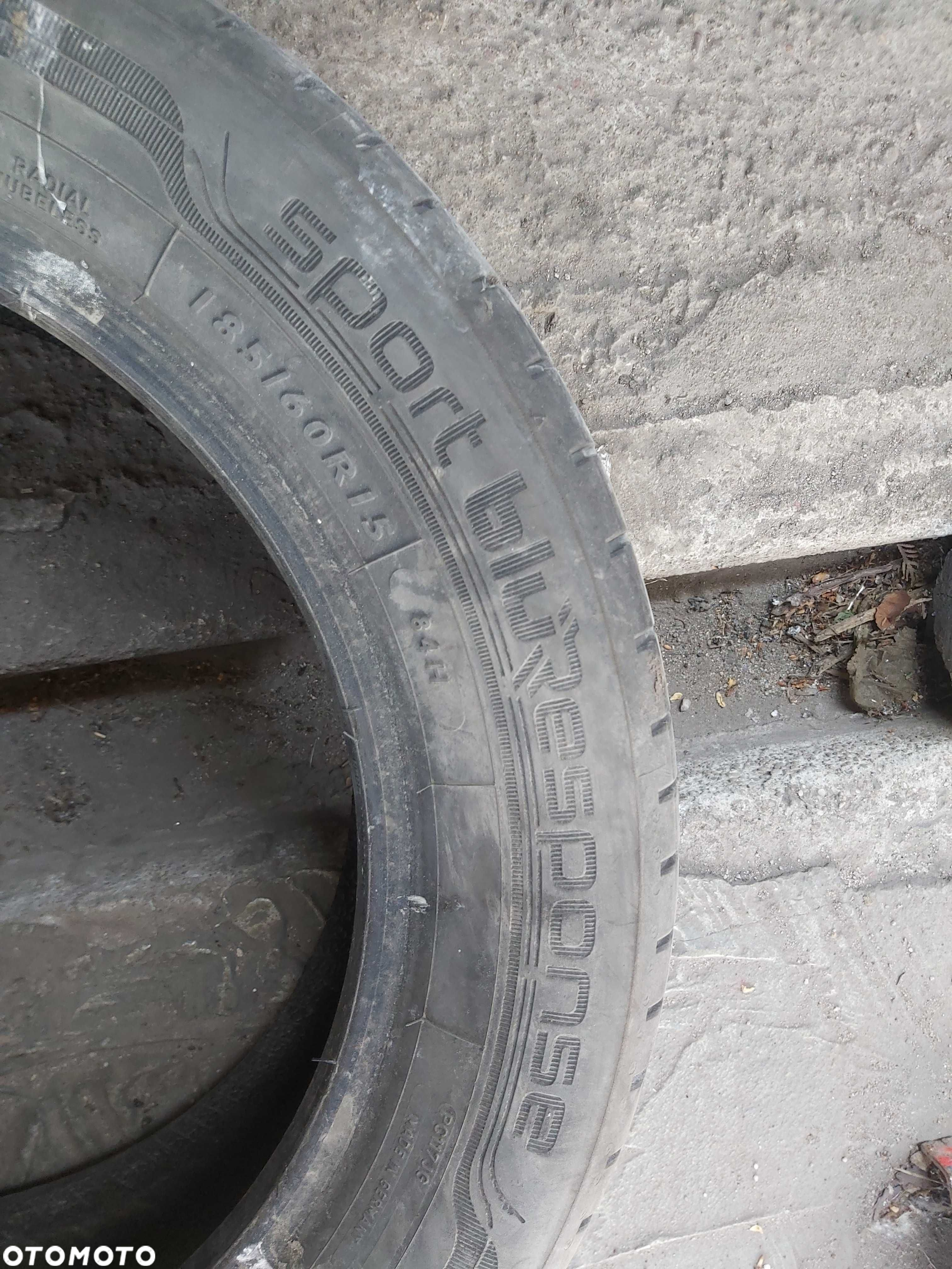 185/60R15 Pojedyncza używana opona letnia Dunlop - 2