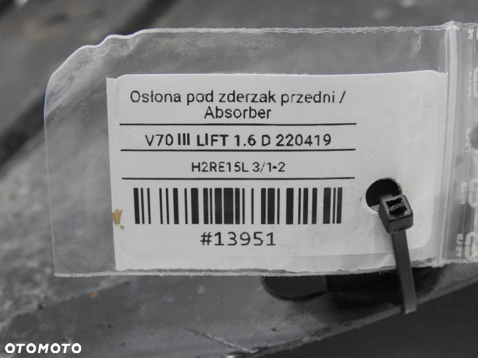 OSŁONA POD ZDERZAK PRZÓD VOLVO V70 III LIFT - 7