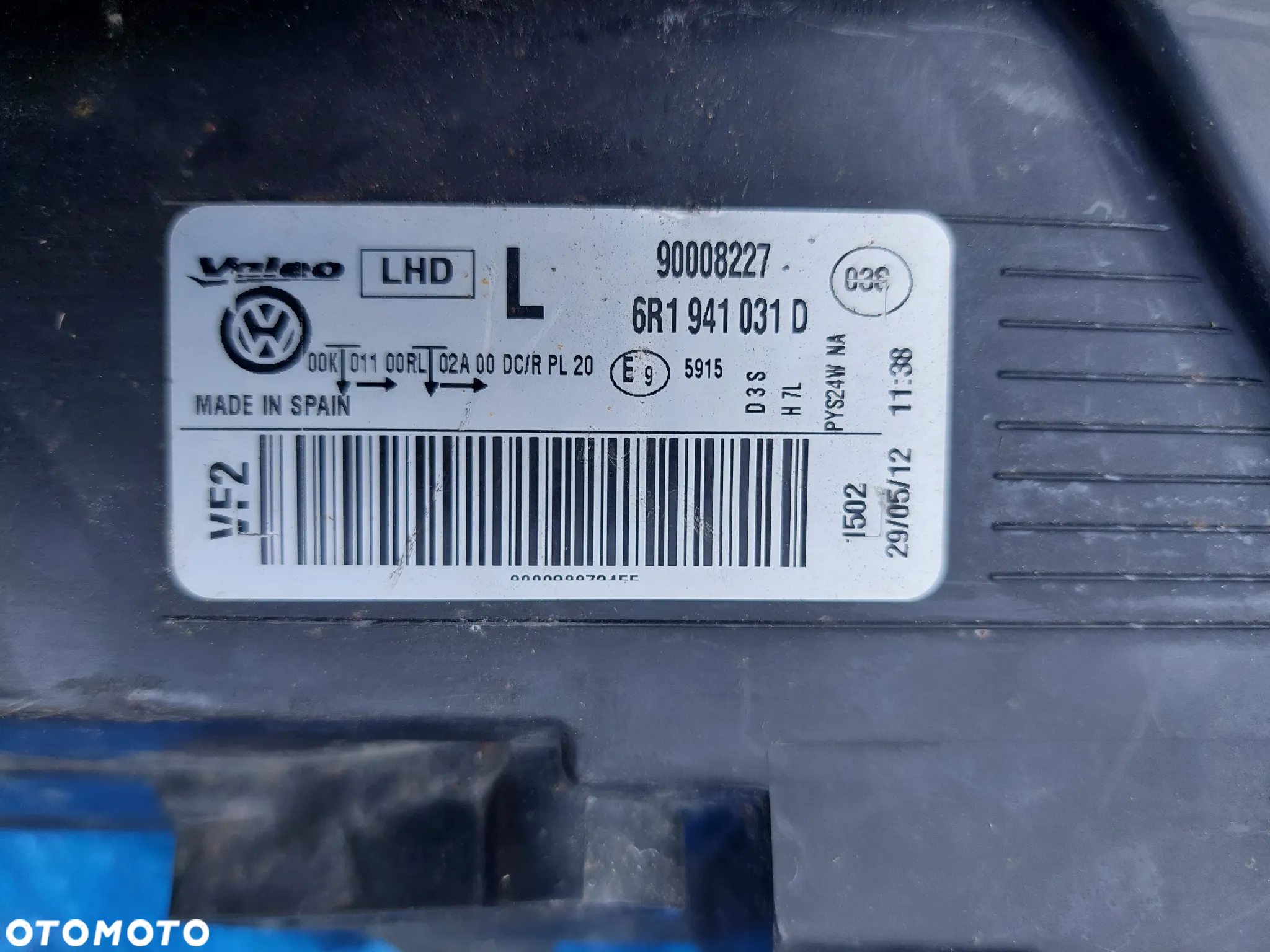vw polo 6r lewa lampa przód xenon 6r1941031d - 8