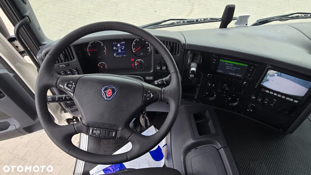 Scania P360 6x2 Euro 6 bez EGR, kurierka kontener 24 palety 9.7m rama do zabudowy laweta beczka asenizacyjna niski przebieg! - 18