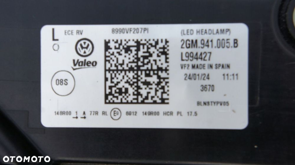 PRZEDNIA LEWA LAMPA VW T-CROSS LIFT T CROSS LIFT FULL LED 2GM - 10