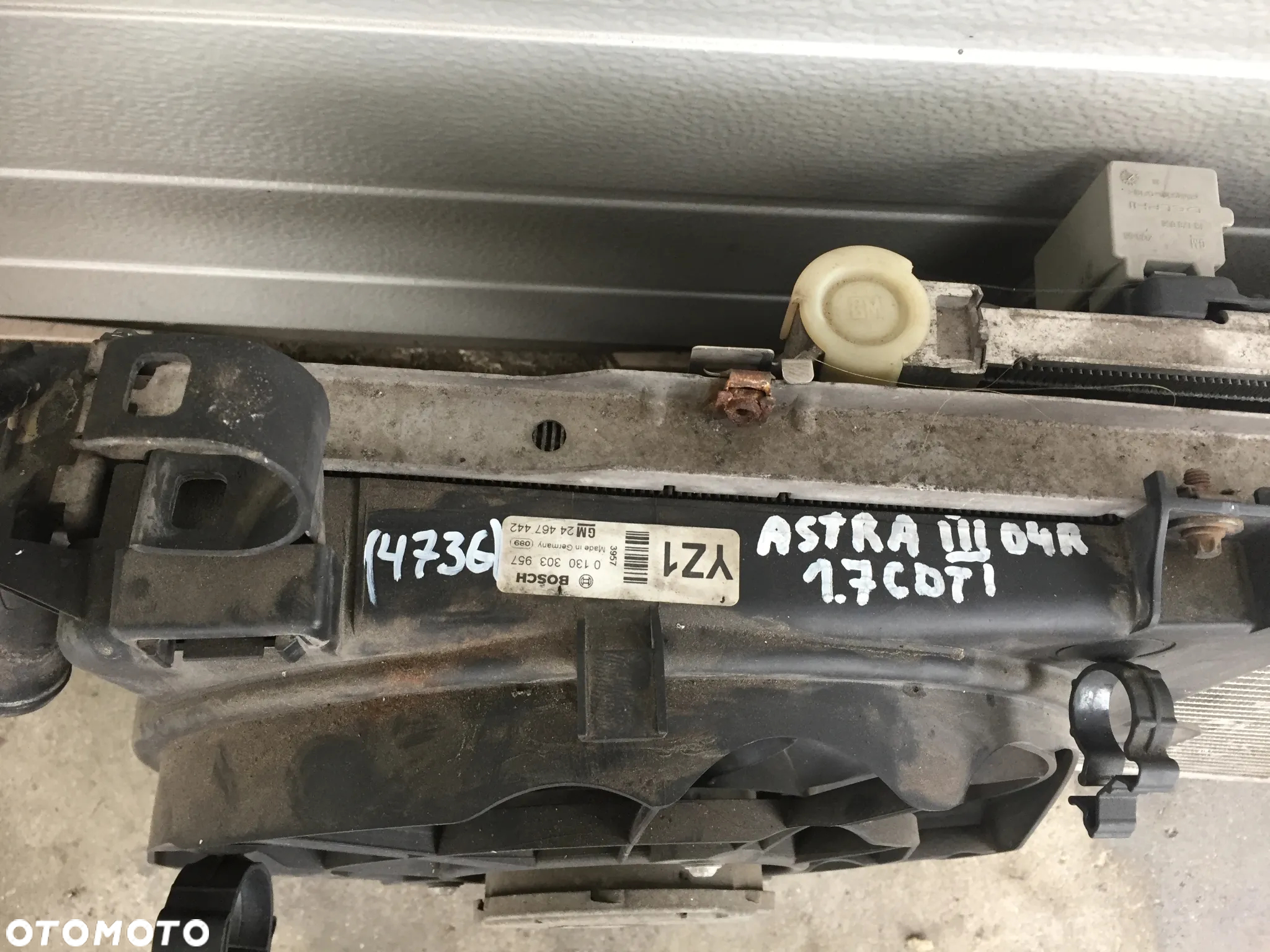 OPEL ASTRA III 04R 1.7 CDTI CHŁODNICE + WENTYLATOR - 4