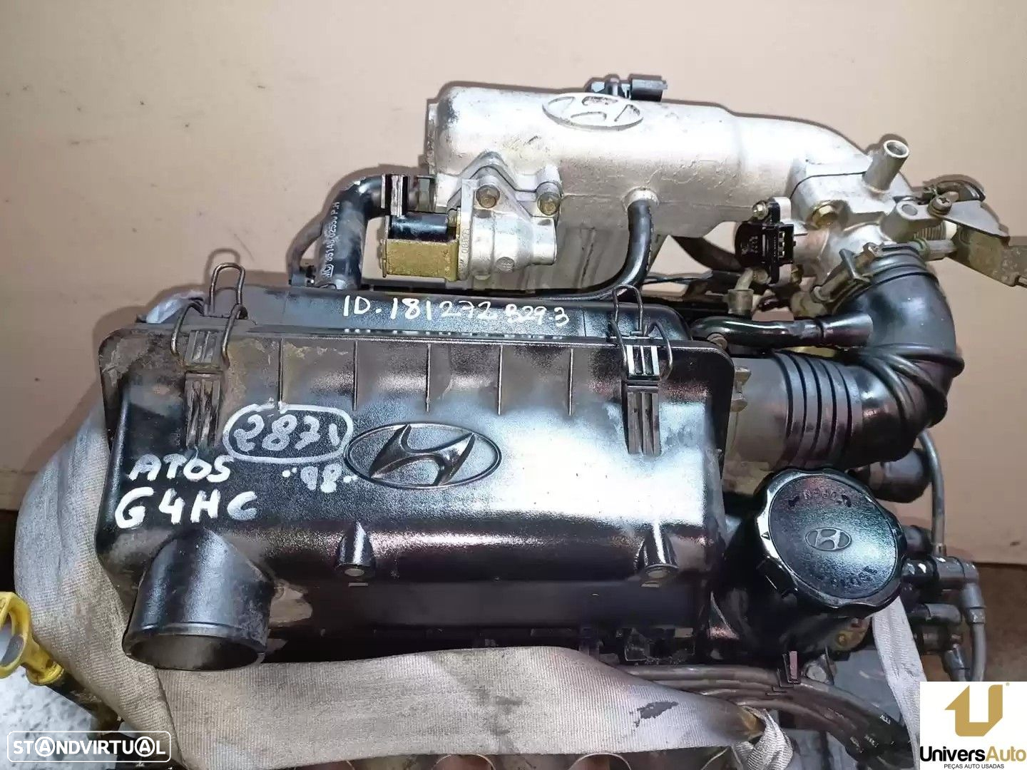 MOTOR COMPLETO HYUNDAI ATOS 2002 -G4HC - 8