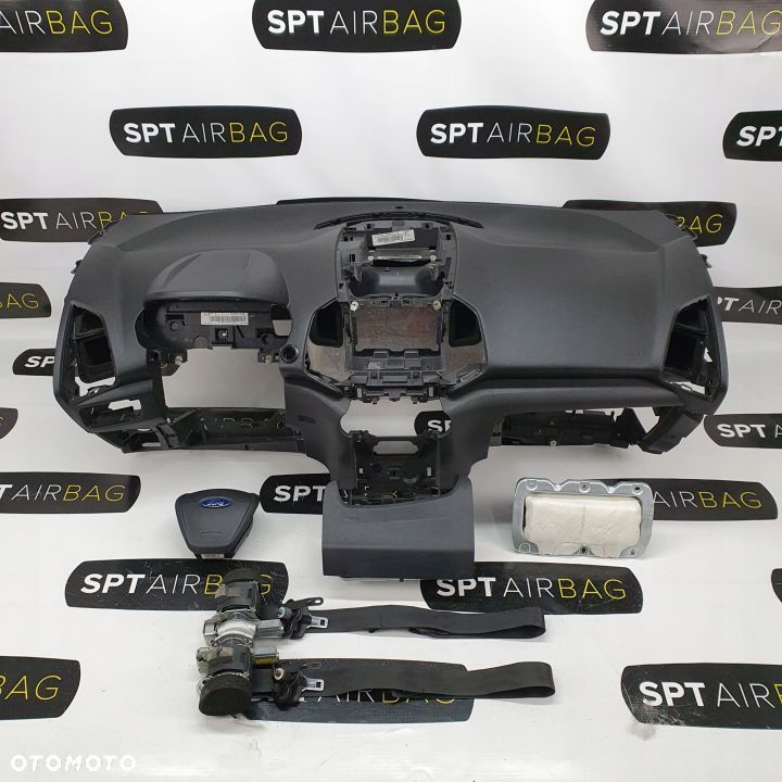 FORD ECOSPORT DESKA ROZDZIELCZA KONSOLA KOKPIT PULPIT PODUSZKI AIRBAG AIR BAG PASY KIT SET - 1