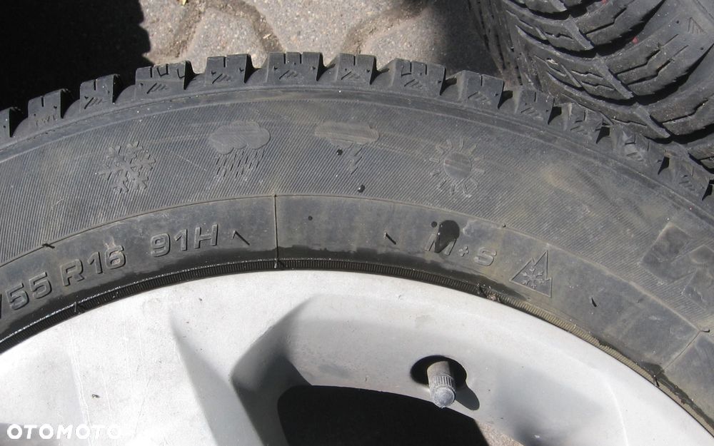 16" felgi komplet felg koła kołpaki MERIVA B ASTRA H 5X110 strukturalne - 2