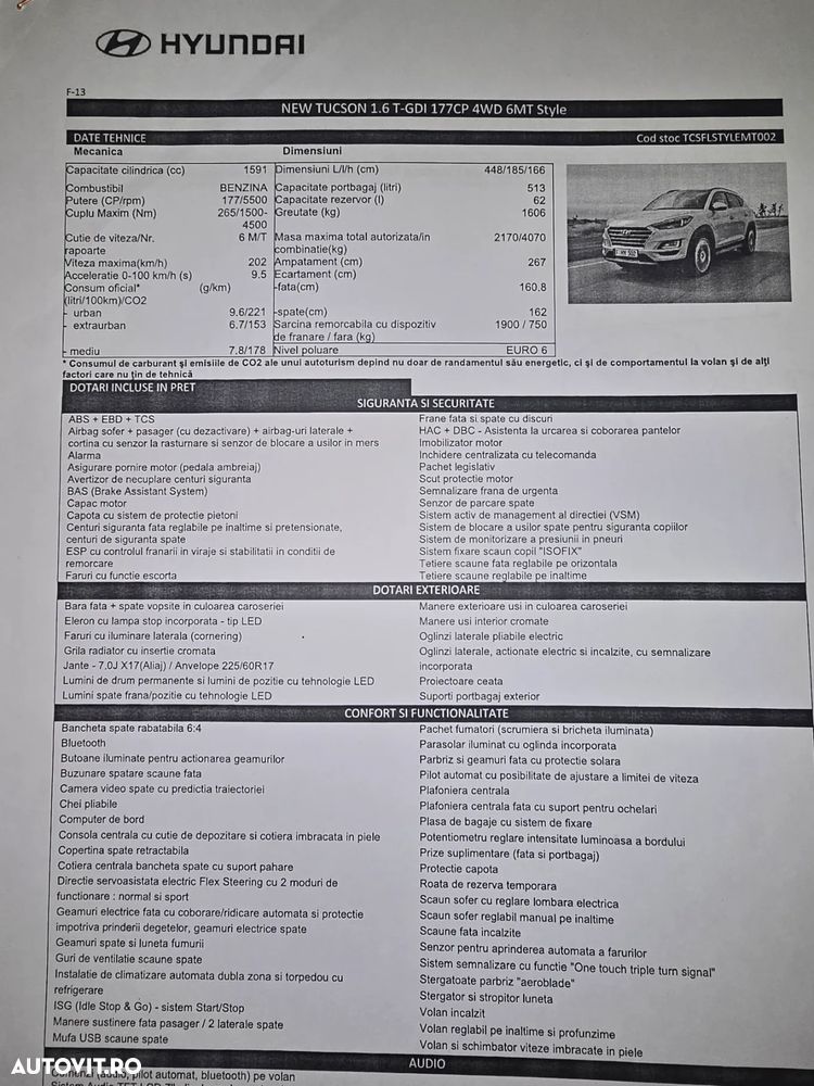 Hyundai Tucson 1.6 T-GDi 4WD 6MT Style - 19