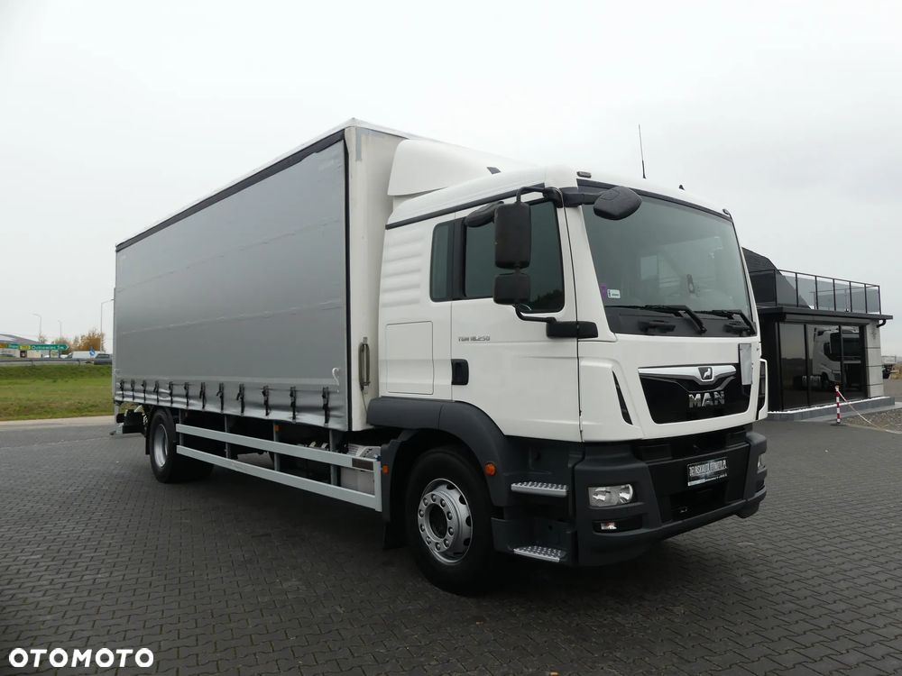 MAN TGM 18.250 / FIRANKA 7.30 + WINDA / ZSUWANY DACH / EURO 6 / - 12