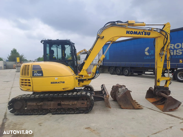 Komatsu PC80 MR5-eo midiexcavator excavator pe senile miniexcavator compact