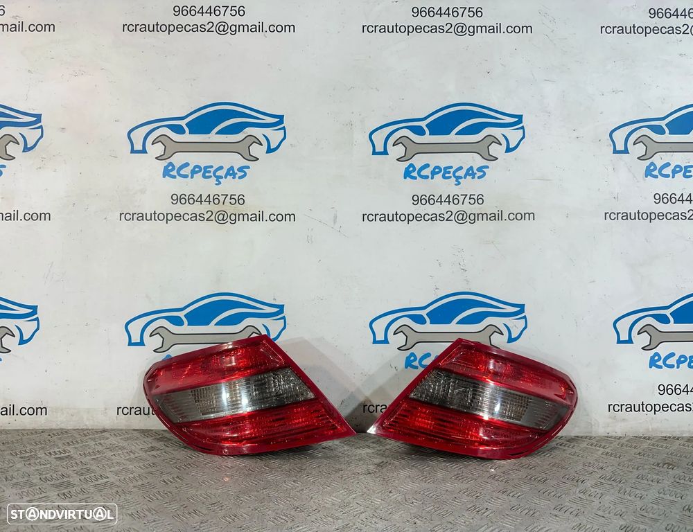 .Farolins Tras Traseiros Esquerdo Direito Originais Mercedes Benz Classe C W204 Sedan 2048203064R 2048202964L 2006 - 2014 - 1