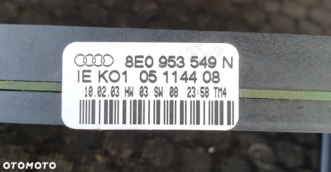 MODUŁ KIEROWNICY TEMPOMAT 8E0953549N AUDI A4 B7 - 6