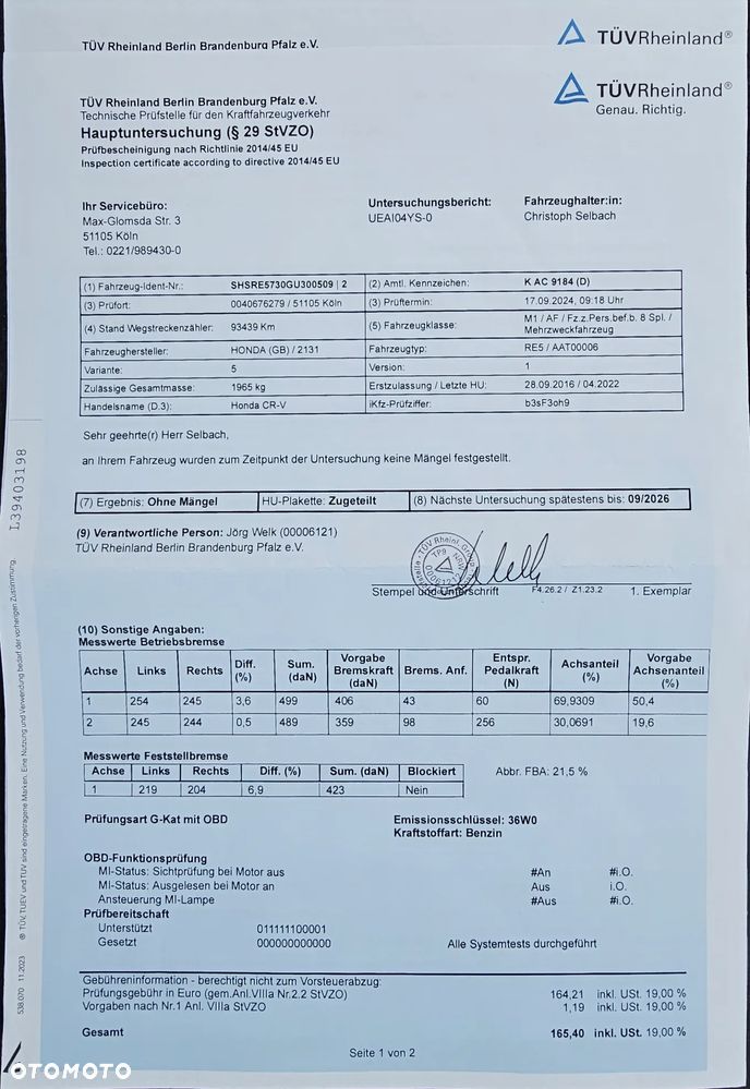 Honda CR-V 2.0i-VTEC 2WD Comfort - 19
