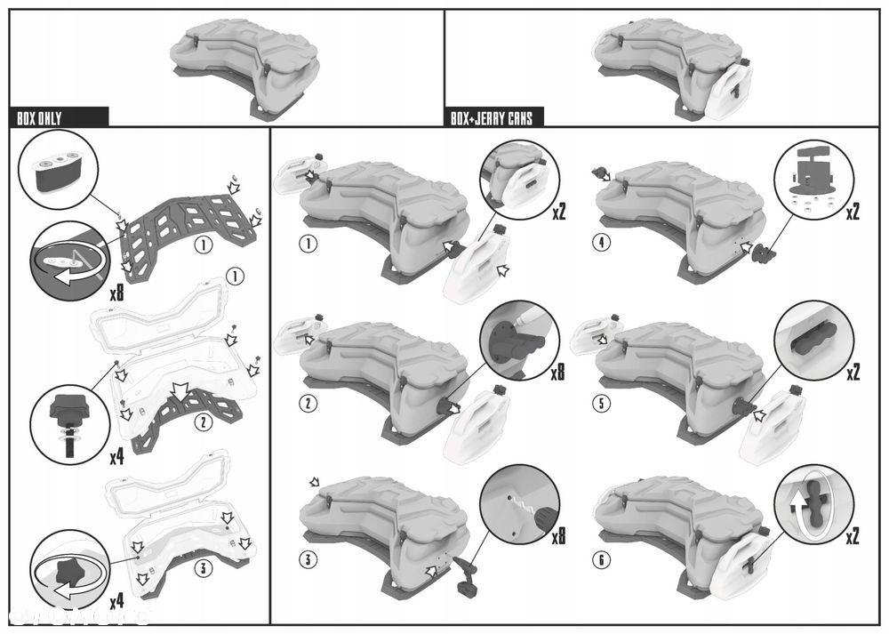 kufer atv gka odes pathcross 650 1000 tył tylny - 5