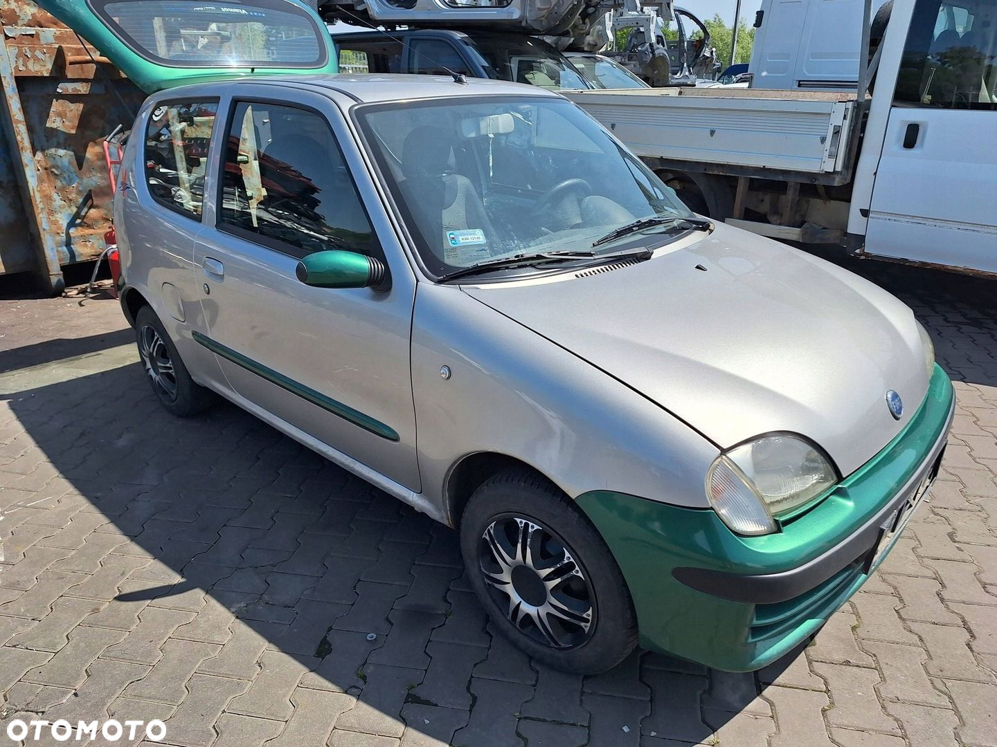 Fiat Seicento / 600 SREBRNA POKRYWA KLAPA MASKA SILNIKA 647 GRIGIO STEEL - 3