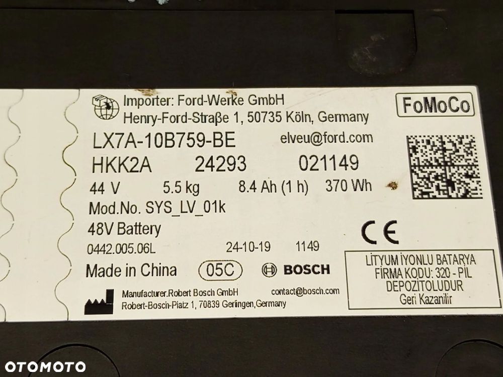 Bateria Trakcyjna Akumulator Ford Puma II MK2 LX7A10B759BE - 13