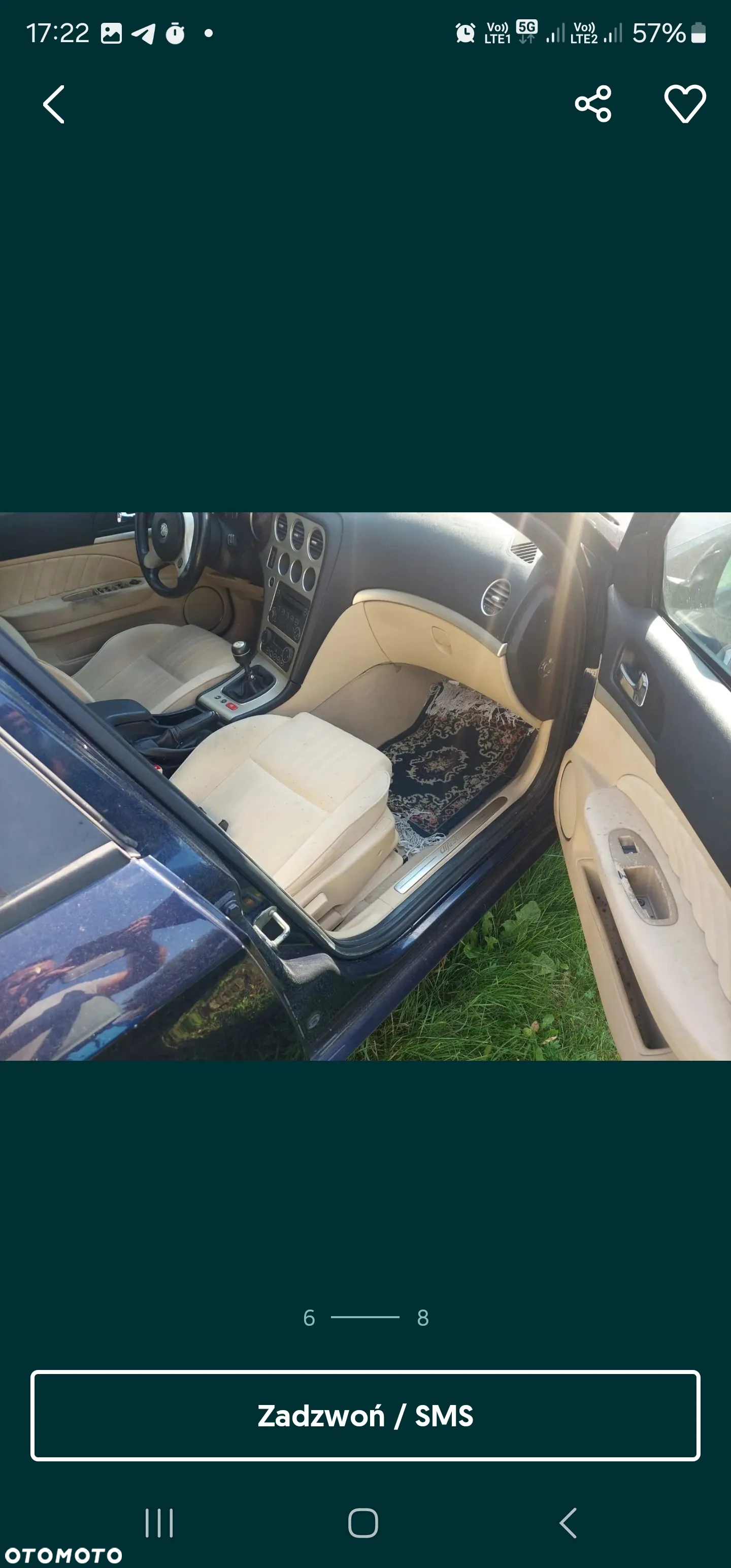 Alfa Romeo 159 wszystkie części Lublin kolor 568 - 6