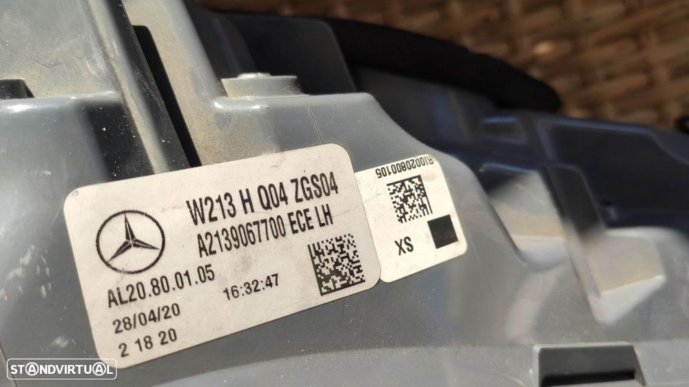 farolim traseiro Mercedes esquerdo w213 classe E Sedan -A2139067700 - 5