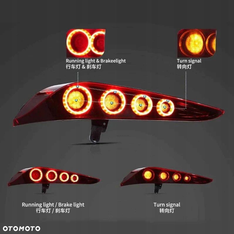 Lampy tyl ne kpl Vland Led Neon Tuning Red Toyota GR Supra V 5 a90 19- z24 - 5