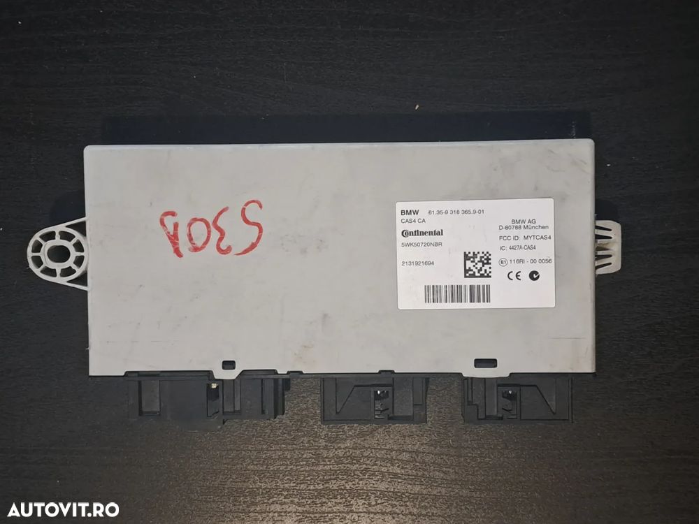 Unitate modul ECU CAS 4 Original BMW F07+LCI F10+LCI F06+LCI F12+LCI F13+LCI F01+LCI F02+LCI F03+LCI F04 F25 F26 - 5