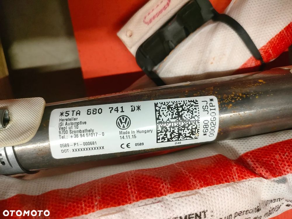 Airbag Kurtyna powietrzna VW Volkswagen Touran 16- Prawa/Lewa - 3