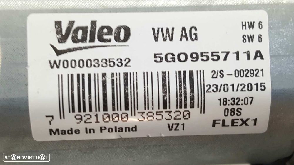 MOTOR LIMPA-VIDROS TRASEIRO VOLKSWAGEN GOLF VII LIM. GTE - 4