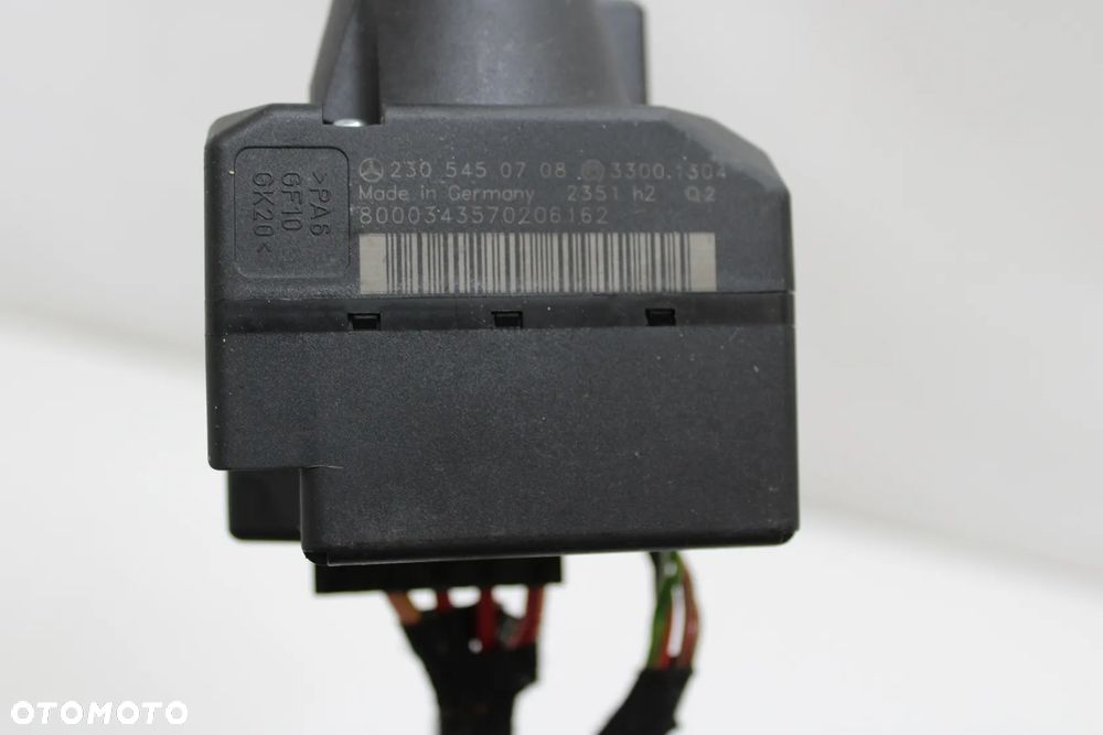 Kluczyk stacyjka komplet OE Mercedes SL R230 W230 A2305450708 Q2 - 4