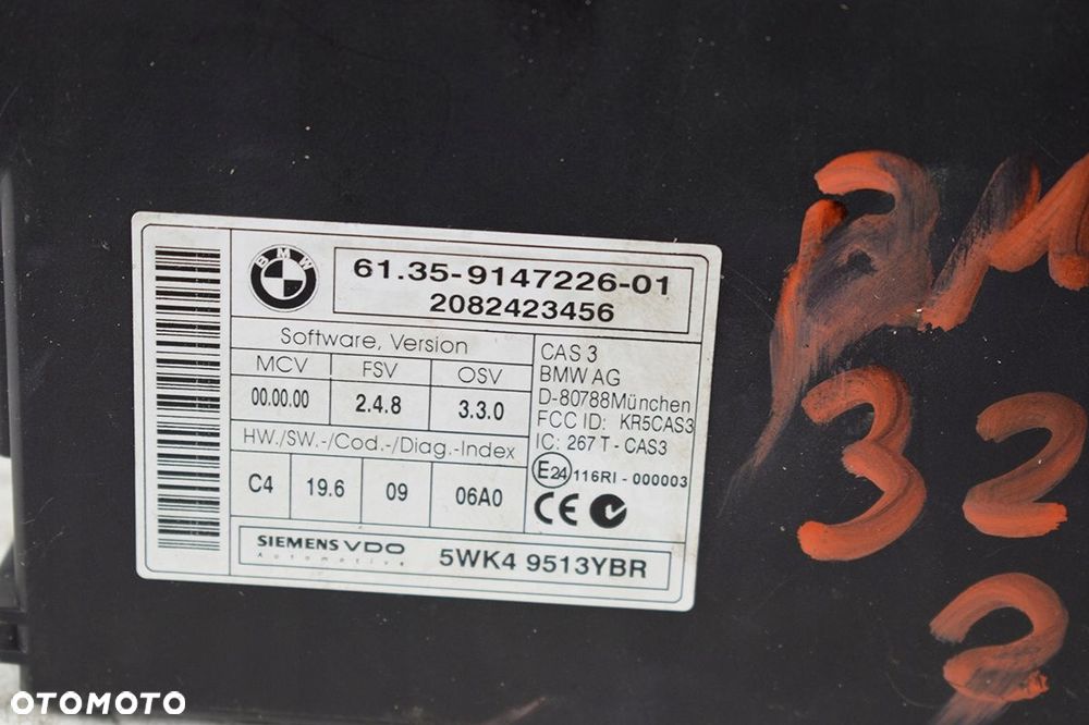 komputer sterownik zestaw bmw e90 e87 0281014572 - 2