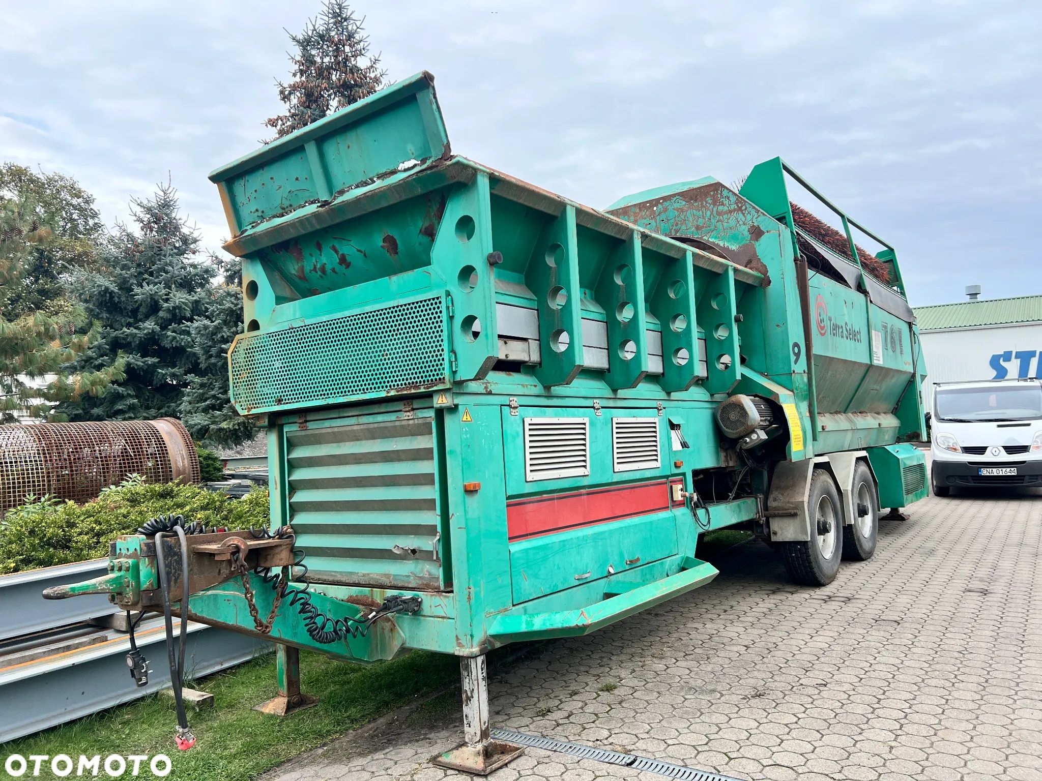 Doppstadt przesiewacz bębnowy Eggersmann Terra Select T6 T6E T60 T60E HYBRYDOWY spalinowy + elektryczny sito 40x40mm rejestracja 80km/h - 1