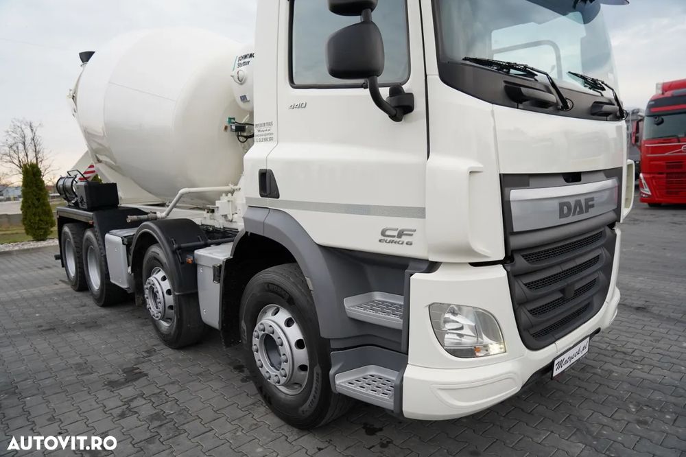 DAF CF 440 / 8x4 / BETONIERĂ SCHWING STETTER / BETONIERĂ 9 M3 / AUTOMATĂ / CAMERĂ / - 8