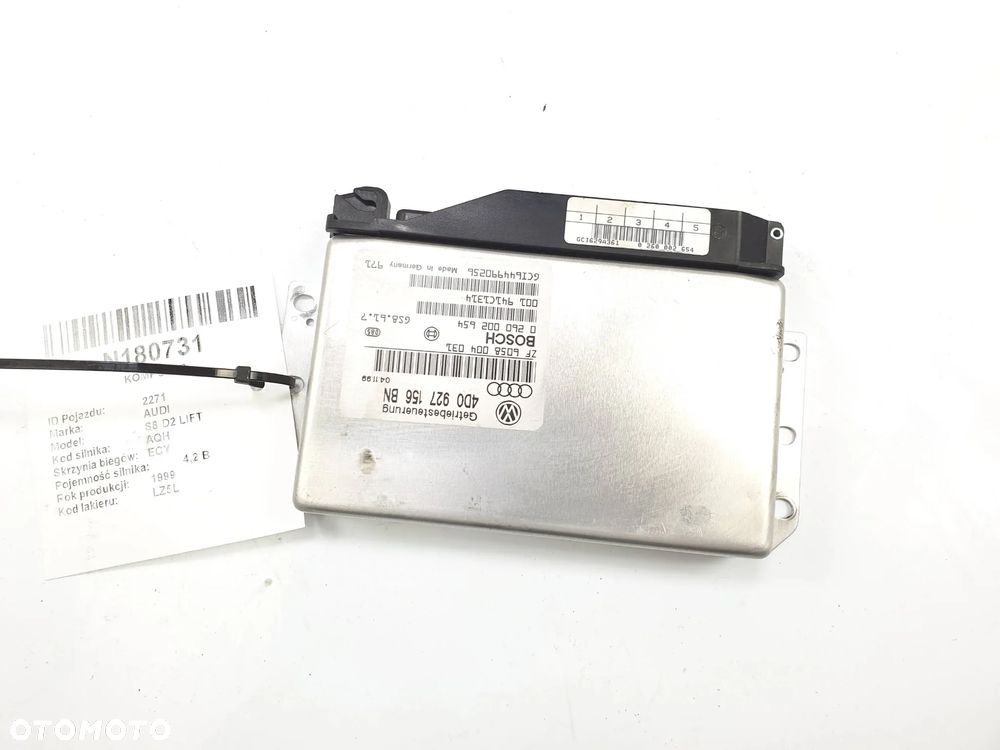 Komputer / Sterownik ECU silnika 4D0927156BN Audi, A8 S8 D2 4D - 4