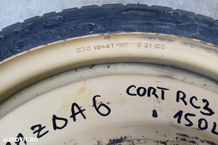 Roata de rezerva slim R15 37J15X4T 115/70 R15 37J15X4T 115/70 R15 Maz - 3
