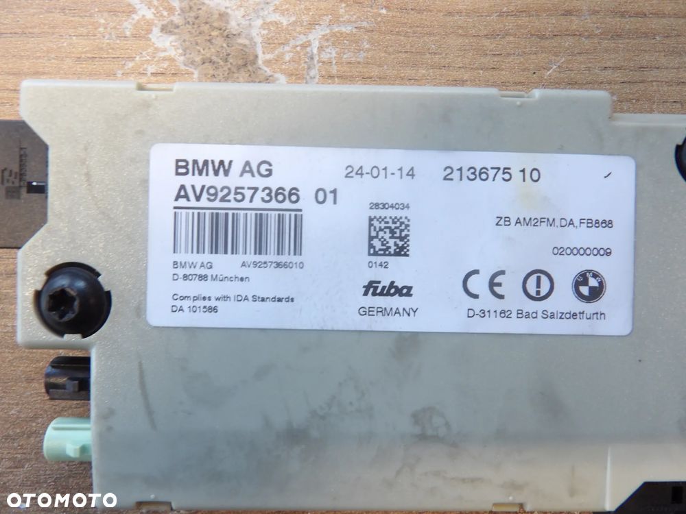 BMW - F10 - MODUŁ , WZMACNIACZ ANTENY DIVERSITY - 9257366 - 2