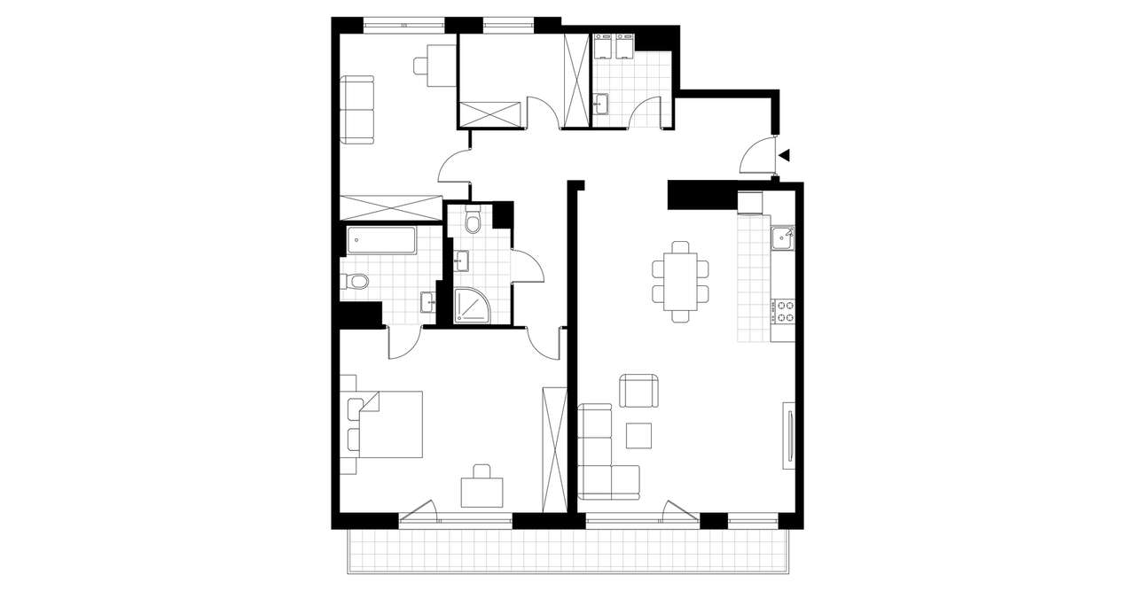 2-pokojowe mieszkanie 112m2 + balkon Bez Prowizji - Pełny obrazek: 4/11