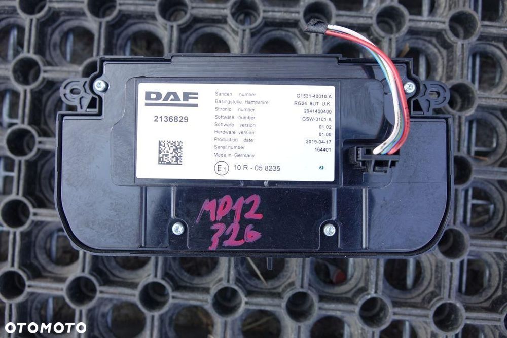 PANEL NAWIEWU KLIMATYZACJI DAF XF 106.408 2136829 - 3