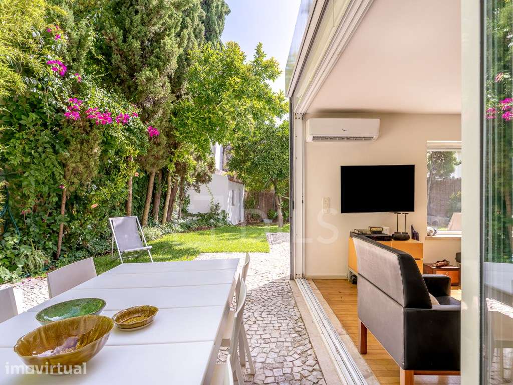 Moradia T4 Triplex com jardim e garagem, na Lapa, Lisboa, - Grande imagem: 3/32