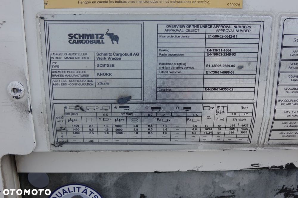 Schmitz Cargobull IZOTERMA / STANDARD / DOPPELSTOCK / RAMA OCYNK / OSIE SCHMITZ - 31