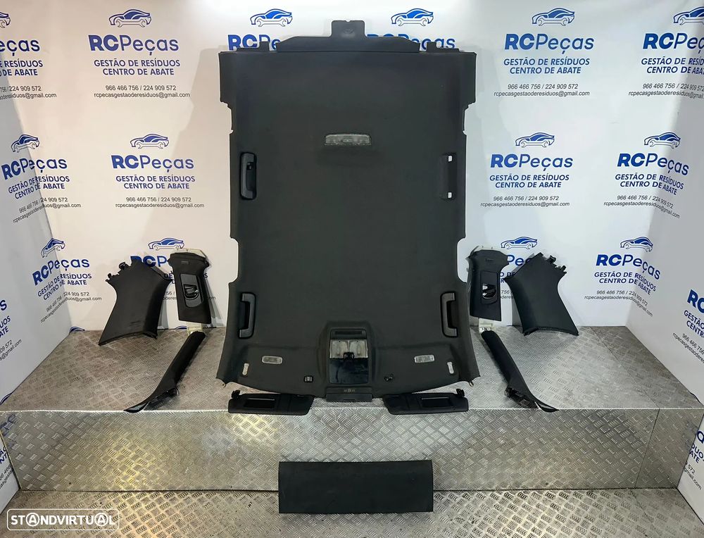 .Conjunto Interior Tecto Cúpula Preto Original Audi A3 8P Sline 5 Portas 2003 - 2013 - 1