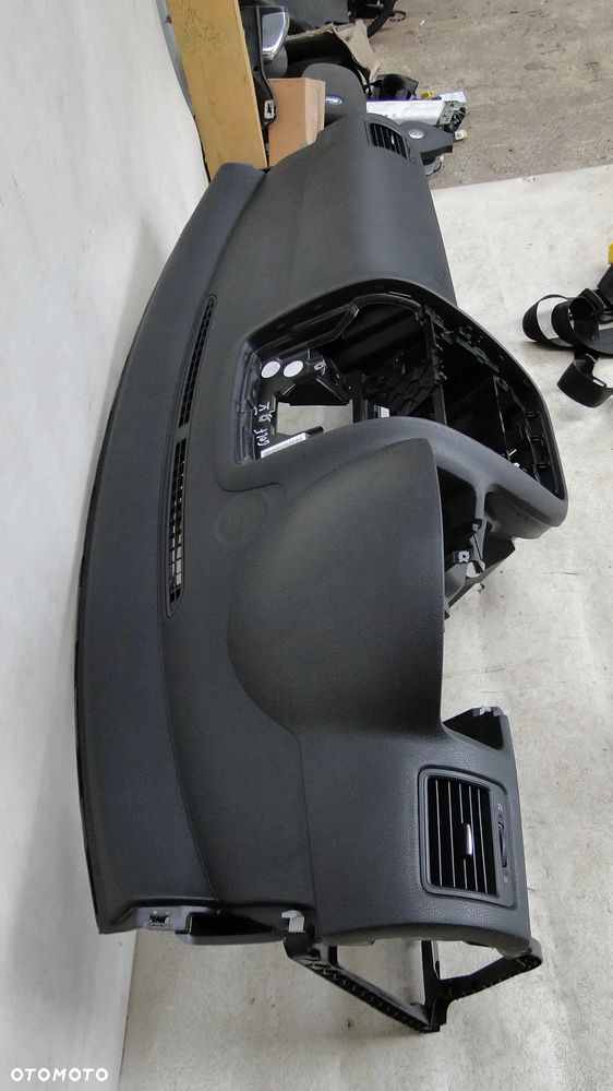 VW GOLF V 5 DESKA KONSOLA CZARNA PODUSZKI PASY KOMPLET ORYGINAŁ EUROPA - 6