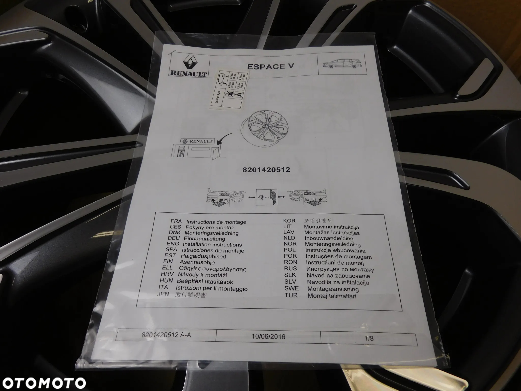 FELGI 20 RENAULT AUSTRAL ESPACE V KADJAR KOLEOS ARCANA SCENIC IV - 7