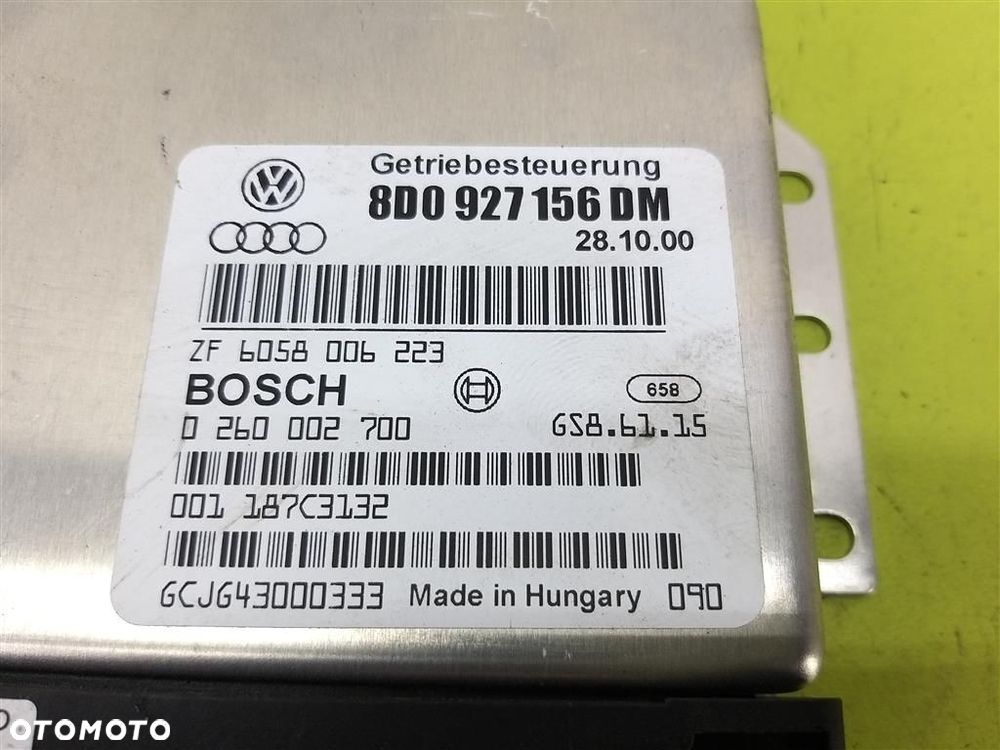 Komputer sterownik skrzyni biegów Audi A4 B5 1995-2001 8D0927156DM ORYGINAŁ - 4