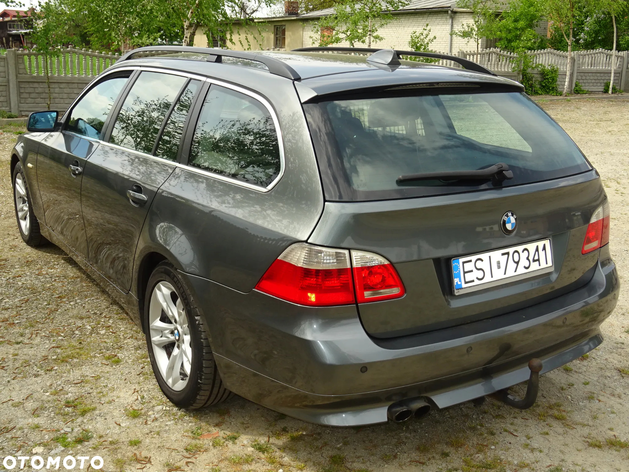 BMW E61 TITANGRAU II KLAPA TYŁ TYLNA OTWIERANA SZYBA SPOILER LOTKA - 3