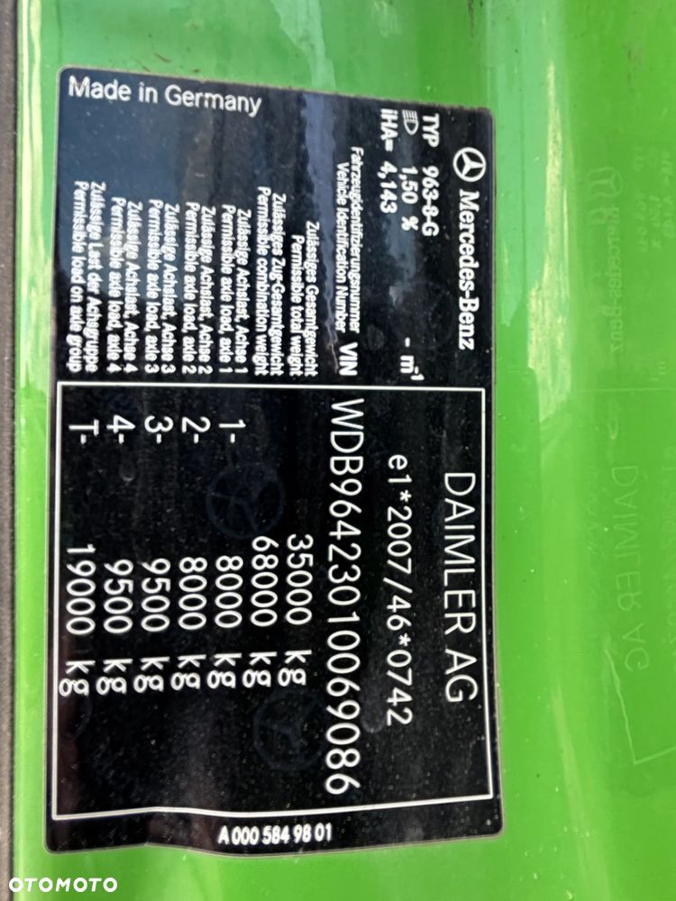 Mercedes-Benz AROCS 3251 8x4 Hydroburta Meiller Kiper (3248, 3243, 3245, 3246) bezwypadkowy z Niemiec, TOP stan . gotowy do pracy. - 21
